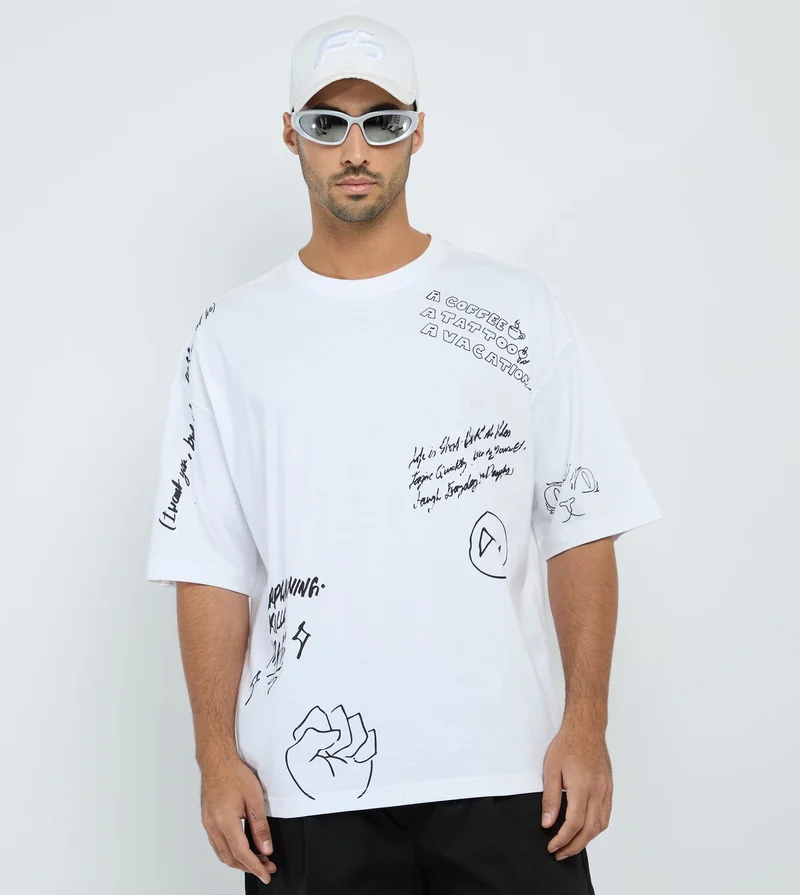 F5 Men's F5 Oversized Graphic T-Shirt